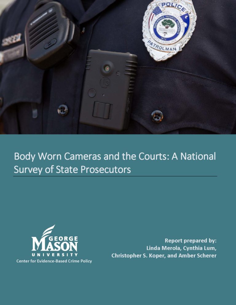 Body Worn Cameras The Center for EvidenceBased Crime Policy (CEBCP)
